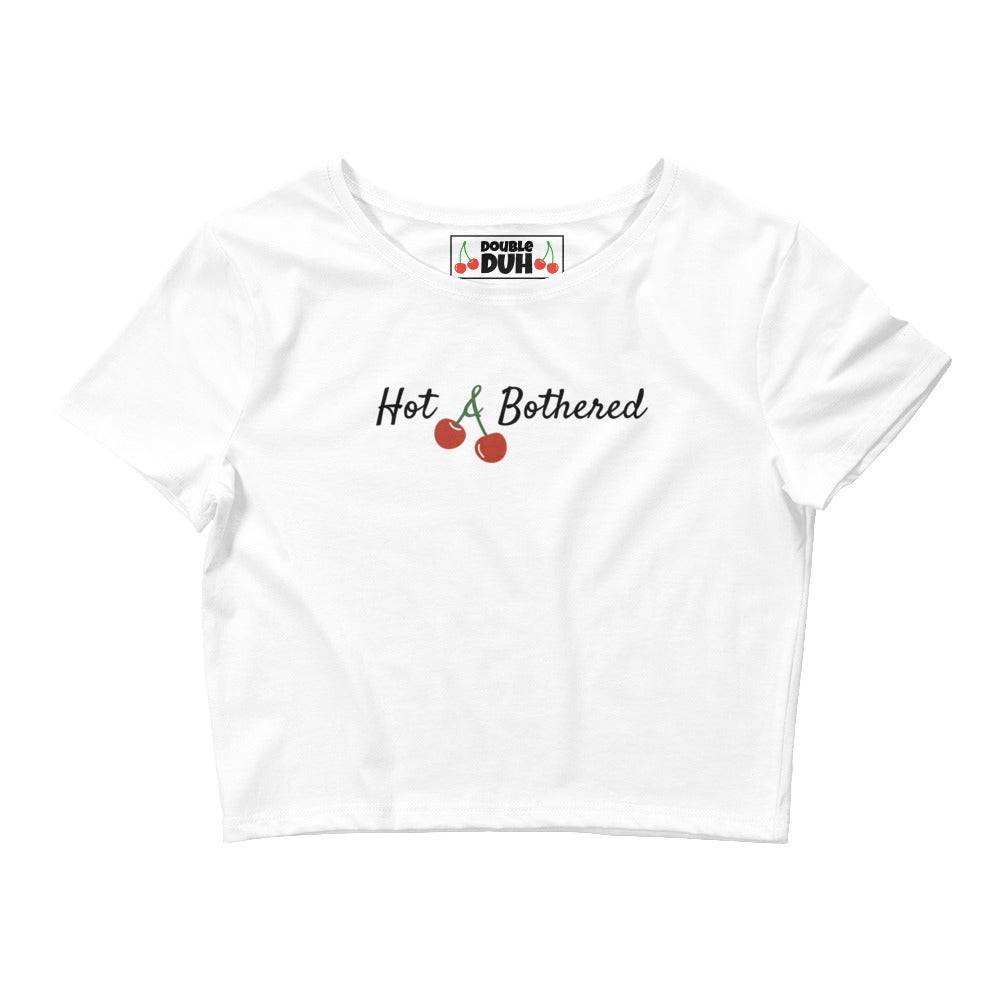 Hot and Bothered | White | Baby Tee