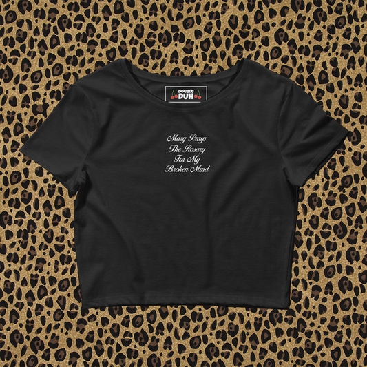 Mary | Black | Baby Tee